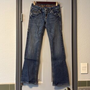 Rock Revival Dark Blue Jeans with Embellished Details